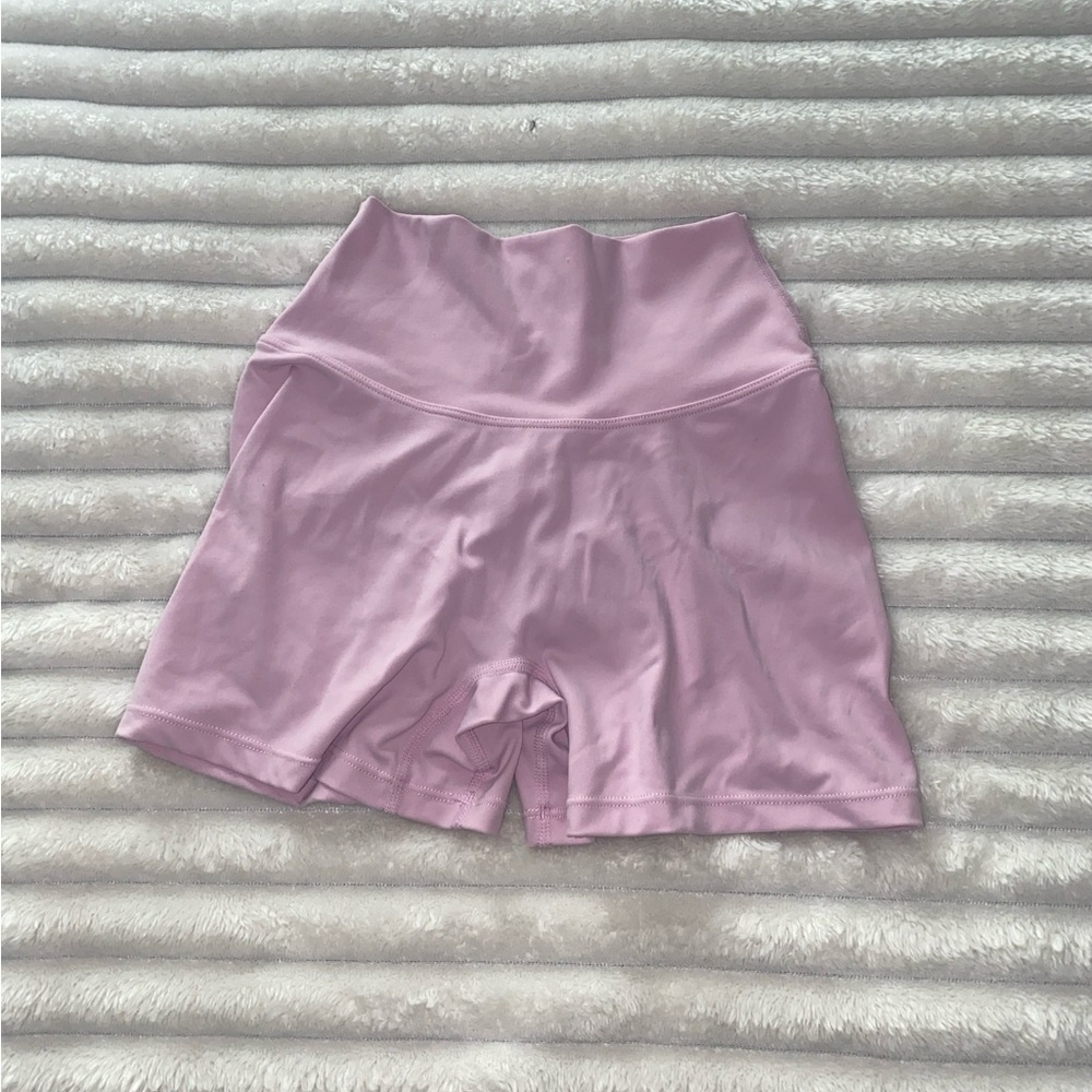 Women's Pink High-Waisted Shorts